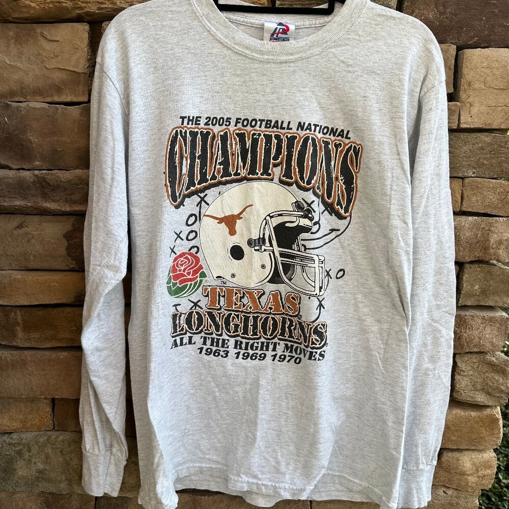 Vintage 2005 Texas Champions Long Sleeve Tee Shirt Size M